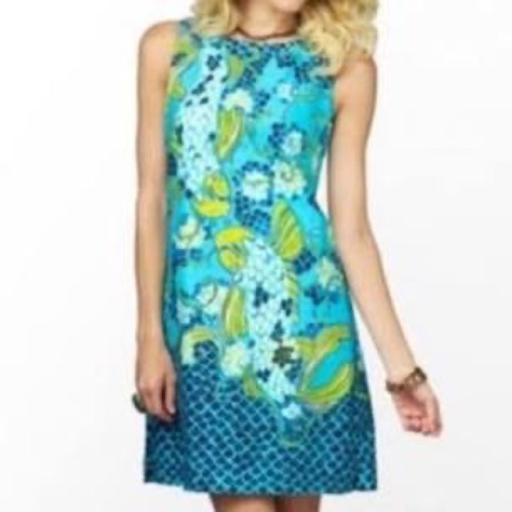 Lilly Pulitzer Stephanie Koi Fish Shift Dress in size 10